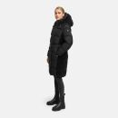 Navahoo Funkelteddy Damen Winter Steppmantel Parka N069 Schwarz-Größe M - Gr. 38