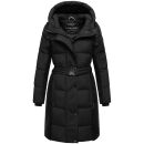 Navahoo Funkelteddy Damen Winter Steppmantel Parka N069 Schwarz-Größe M - Gr. 38
