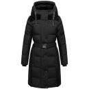 Navahoo Funkelteddy Damen Winter Steppmantel Parka N069 Schwarz-Größe M - Gr. 38