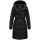 Navahoo Funkelteddy Damen Winter Steppmantel Parka N069 Schwarz-Größe M - Gr. 38