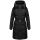 Navahoo Funkelteddy Damen Winter Steppmantel Parka N069 Schwarz-Größe M - Gr. 38