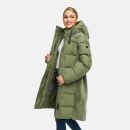 Navahoo Funkelteddy Damen Winter Steppmantel Parka N069 Olive Leaf-Größe XS - Gr. 34