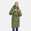 Navahoo Funkelteddy Damen Winter Steppmantel Parka N069 Olive Leaf-Größe XS - Gr. 34