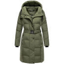 Navahoo Funkelteddy Damen Winter Steppmantel Parka N069 Olive Leaf-Größe XS - Gr. 34