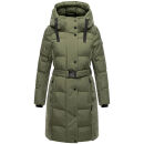 Navahoo Funkelteddy Damen Winter Steppmantel Parka N069 Olive Leaf-Größe XS - Gr. 34