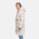 Navahoo Funkelteddy Damen Winter Steppmantel Parka N069 Bone-Größe XS - Gr. 34