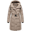 Navahoo Funkelteddy Damen Winter Steppmantel Parka N069 Light Taupe-Größe S - Gr. 36