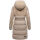 Navahoo Funkelteddy Damen Winter Steppmantel Parka N069 Light Taupe-Größe M - Gr. 38
