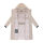 Navahoo Funkelteddy Damen Winter Steppmantel Parka N069 Light Taupe-Größe M - Gr. 38