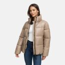 Marikoo Hazalee Damen Winter Herbst Stepp Jacke N071 Taupe Grey Größe S - Gr. 36