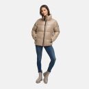 Marikoo Hazalee Damen Winter Herbst Stepp Jacke N071 Taupe Grey Größe S - Gr. 36