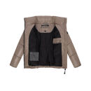Marikoo Hazalee Damen Winter Herbst Stepp Jacke N071 Taupe Grey Größe S - Gr. 36