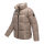 Marikoo Hazalee Damen Winter Herbst Stepp Jacke N071 Taupe Grey Größe S - Gr. 36