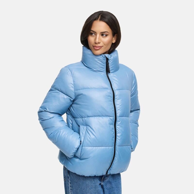 Marikoo Hazalee Damen Winter Herbst Stepp Jacke N071 Powder Blue Größe L - Gr. 40