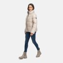Marikoo Hazalee Damen Winter Herbst Stepp Jacke N071 Light Taupe Größe S - Gr. 36
