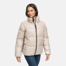 Marikoo Hazalee Damen Winter Herbst Stepp Jacke N071 Light Taupe Größe S - Gr. 36