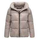 Marikoo Hazalee Damen Winter Herbst Stepp Jacke N071 Light Taupe Größe S - Gr. 36