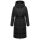 Navahoo Herbstnebel Damen Winter Steppmantel lang N072 Schwarz Größe S - Gr. 36