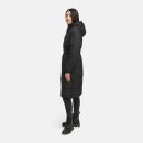 Navahoo Herbstnebel Damen Winter Steppmantel lang N072 Schwarz Größe M - Gr. 38