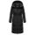 Navahoo Herbstnebel Damen Winter Steppmantel lang N072 Schwarz Größe M - Gr. 38
