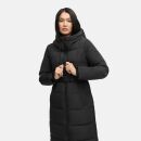 Navahoo Herbstnebel Damen Winter Steppmantel lang N072 Schwarz Größe L - Gr. 40