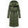 Navahoo Herbstnebel Damen Winter Steppmantel lang N072 Pine Olive  Größe XS - Gr. 34