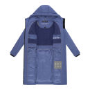 Navahoo Herbstnebel Damen Winter Steppmantel lang N072 Blue Violet Größe S - Gr. 36