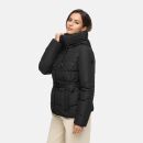 Marikoo Himee Damen Winter Herbst Steppjacke N073 Schwarz Größe L - Gr. 40