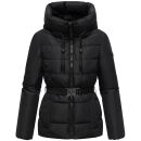 Marikoo Himee Damen Winter Herbst Steppjacke N073 Schwarz Größe L - Gr. 40