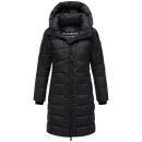 Marikoo Kaltnäschen Damen Winter Steppmantel Jacke N075 Schwarz-Größe XXL - Gr. 44