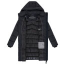 Marikoo Kaltnäschen Damen Winter Steppmantel Jacke N075 Schwarz-Größe XXL - Gr. 44