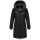 Marikoo Kaltnäschen Damen Winter Steppmantel Jacke N075 Schwarz-Größe XXL - Gr. 44