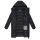 Marikoo Kaltnäschen Damen Winter Steppmantel Jacke N075 Schwarz-Größe XXL - Gr. 44