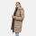 Marikoo Kaltnäschen Damen Winter Steppmantel Jacke N075 Taupe Grey-Größe XL - Gr. 42
