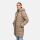 Marikoo Kaltnäschen Damen Winter Steppmantel Jacke N075 Taupe Grey-Größe XL - Gr. 42