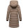 Marikoo Kaltnäschen Damen Winter Steppmantel Jacke N075 Taupe Grey-Größe XL - Gr. 42