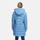 Marikoo Kaltnäschen Damen Winter Steppmantel Jacke N075 Powder Blue-Größe M - Gr. 38