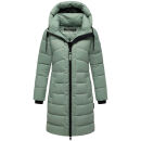 Marikoo Kaltnäschen Damen Winter Steppmantel Jacke N075 Smokey Mint-Größe M - Gr. 38