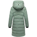 Marikoo Kaltnäschen Damen Winter Steppmantel Jacke N075 Smokey Mint-Größe M - Gr. 38