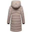 Marikoo Kaltnäschen Damen Winter Steppmantel Jacke N075 Light Taupe-Größe M - Gr. 38