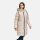 Marikoo Kaltnäschen Damen Winter Steppmantel Jacke N075 Light Taupe-Größe M - Gr. 38