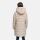 Marikoo Kaltnäschen Damen Winter Steppmantel Jacke N075 Light Taupe-Größe M - Gr. 38