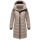 Marikoo Kaltnäschen Damen Winter Steppmantel Jacke N075 Light Taupe-Größe M - Gr. 38