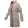Marikoo Kaltnäschen Damen Winter Steppmantel Jacke N075 Light Taupe-Größe M - Gr. 38
