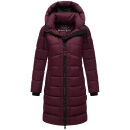 Marikoo Kaltnäschen Damen Winter Steppmantel Jacke N075 Wine-Größe S - Gr. 36