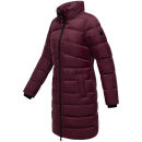 Marikoo Kaltnäschen Damen Winter Steppmantel Jacke N075 Wine-Größe S - Gr. 36