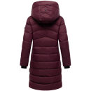 Marikoo Kaltnäschen Damen Winter Steppmantel Jacke N075 Wine-Größe M - Gr. 38