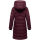 Marikoo Kaltnäschen Damen Winter Steppmantel Jacke N075 Wine-Größe M - Gr. 38