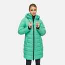 Marikoo Kaltnäschen Damen Winter Steppmantel Jacke N075 Crystal Green-Größe L - Gr. 40