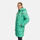 Marikoo Kaltnäschen Damen Winter Steppmantel Jacke N075 Crystal Green-Größe L - Gr. 40